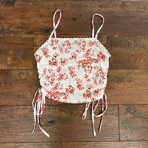 Floral Printed Adjustable Tank Top